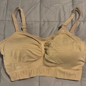 Sublime® Hands-Free Pumping & Nursing Bra | Beige - Large